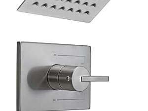 Bathtub Shower Systems, Tub and Shower Faucet Set Combo with 6 Inch Brushed Nickel Shower Faucet Set, Shower Tub Faucets Sets Complete (Valve Included)