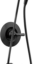 Delta Arvo 14 Series Matte Black Bathtub Shower Faucet Set with In2ition 2-in-1 Dual Shower Head with Handheld Spray Combo, Valve Trim Kit, Matte Black 144840-BL-I (Valve Included)